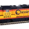 Walthers Mainline 910-20481 - EMD GP9 W/ LokSound 5 Sound & DCC Chessie (C&O) 6082 - HO Scale -Woodland Scenics Sale wal910 20481 55700.1678582580