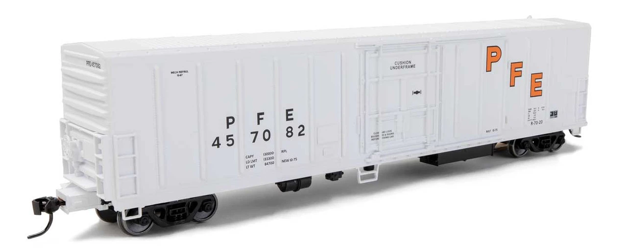 Walthers Mainline 910-3985 - 57' Mechanical Reefer Pacific Fruit Express (PFE) 457082 - HO Scale 3 Walthers Mainline 910-3985 - 57' Mechanical Reefer Pacific Fruit Express (PFE) 457082 - HO Scale