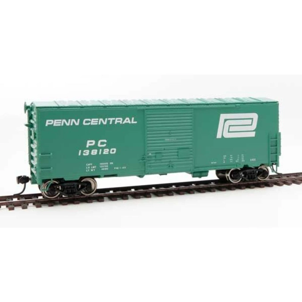 Walthers Mainline 910-45013 - 40' ACF Modernized Welded Boxcar W/8' Youngstown Door - Ready To Run Penn Central (PC) 138120 - HO Scale 3 Walthers Mainline 910-45013 - 40' ACF Modernized Welded Boxcar W/8' Youngstown Door - Ready To Run Penn Central (PC) 138120 - HO Scale