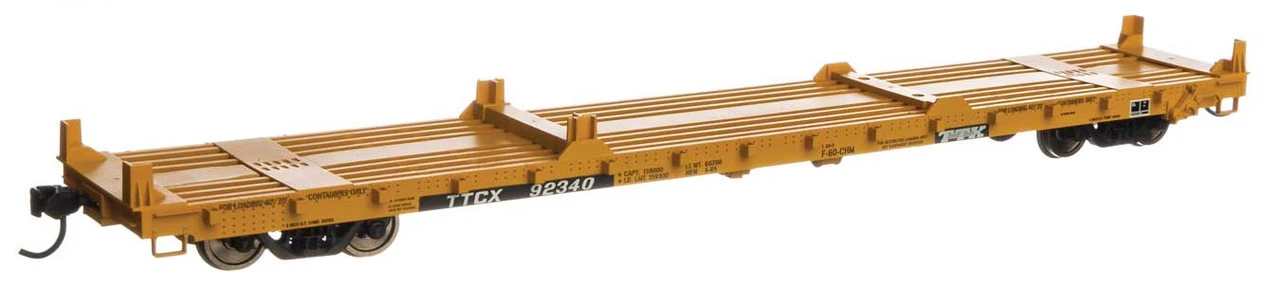 Walthers Mainline 910-5414 - 60' Pullman-Standard Flatcar TTCX 92340 - HO Scale 3 Walthers Mainline 910-5414 - 60' Pullman-Standard Flatcar TTCX 92340 - HO Scale