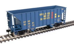 Walthers Mainline 910-56605 - 34' 100-Ton 2-Bay Hopper Golden West Service (GVSR) 629567 - HO Scale