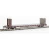 Walthers Mainline 910-5820 - 60' P-S Bulkhead Flatcar - Yellow (48' IL) Trailer Train (PTTX) 90593 - HO Scale