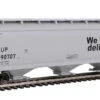 Walthers Mainline 910-7733 - 60' NSC 5150 3-Bay Covered Hopper Union Pacific (UP) 90707 - HO Scale -Woodland Scenics Sale wal910 7733 93869.1685036115