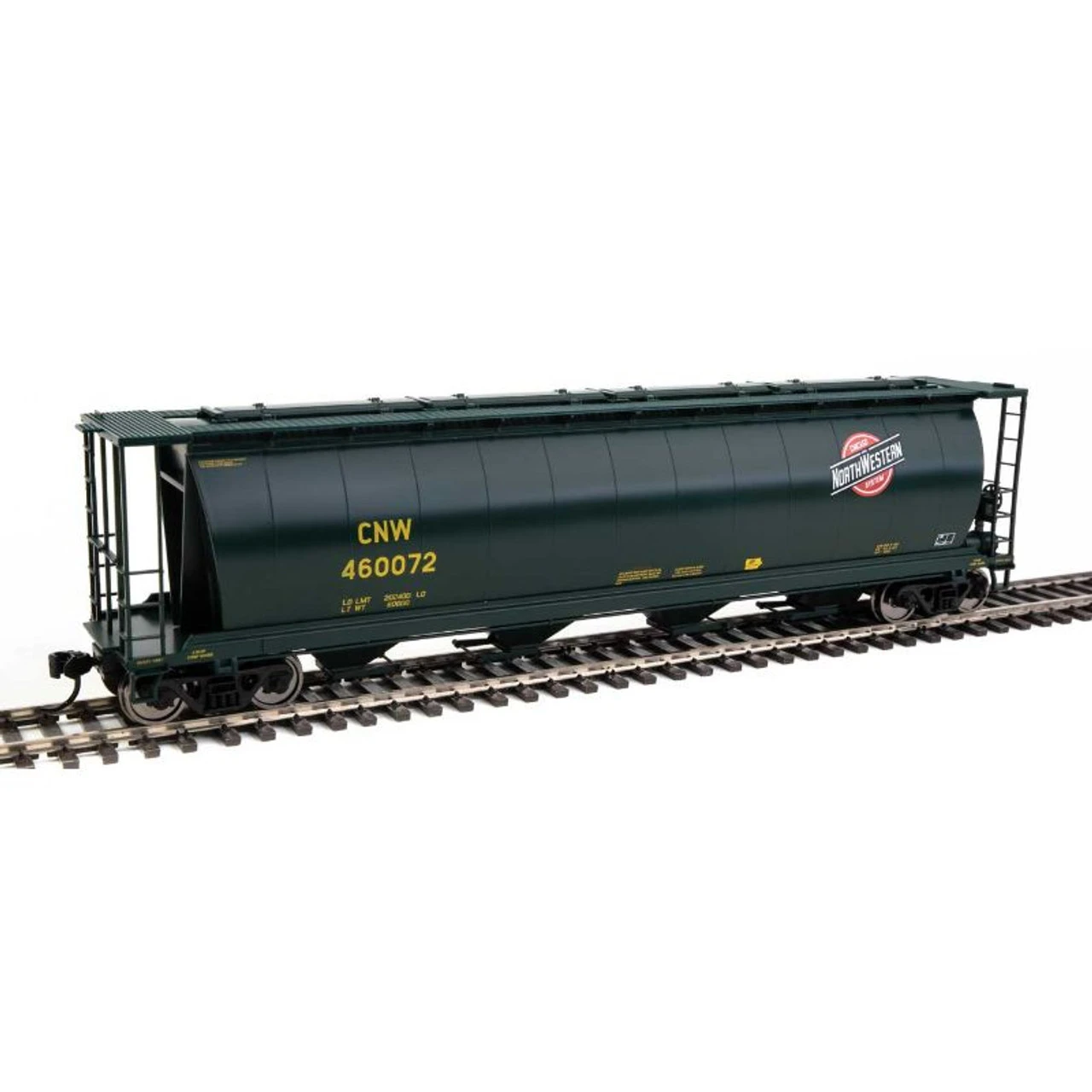 Walthers Mainline 910-7851 - 59' Cylindrical Hopper Chicago & Northwestern (CNW) 460094 - HO Scale 3 Walthers Mainline 910-7851 - 59' Cylindrical Hopper Chicago & Northwestern (CNW) 460094 - HO Scale
