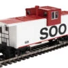 Walthers Mainline 910-8721 - International Extended Wide-Vision Caboose Soo Line (SOO) 68 - HO Scale -Woodland Scenics Sale wal910 8721 48278.1684128023