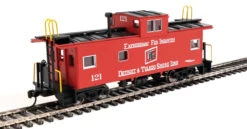 Walthers Mainline 910-8766 - International Wide-Vision Caboose Detroit & Toledo Shoreline (D&TS) 121 - HO Scale