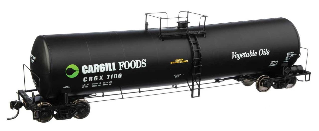 Walthers Proto 920-100251 - 23,000 Gallon Funnel-Flow Tank Car Cargill (CRGX) 7106 - HO Scale 3 Walthers Proto 920-100251 - 23,000 Gallon Funnel-Flow Tank Car Cargill (CRGX) 7106 - HO Scale