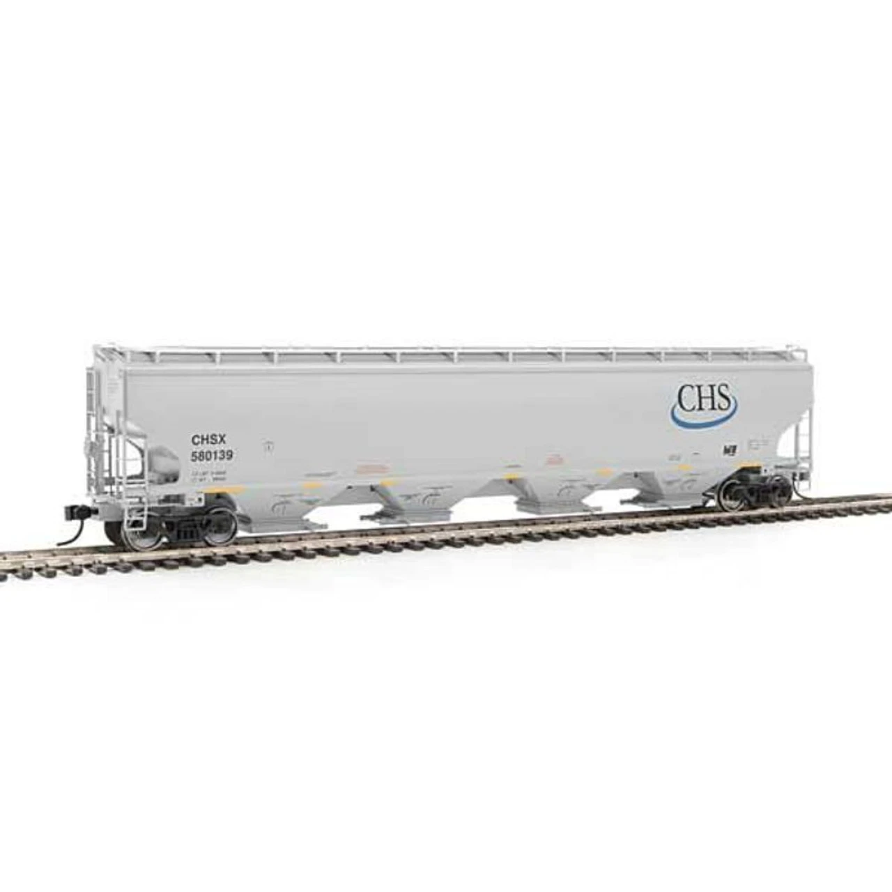 Walthers Proto 920-105849 - 67' Trinity 6351 4-Bay Covered Hopper - Ready To Run -- Cenex Harvest States Cooperative (gray, Blue CHS Logo) CHSX 580139 - HO Scale 3 Walthers Proto 920-105849 - 67' Trinity 6351 4-Bay Covered Hopper - Ready To Run -- Cenex Harvest States Cooperative (gray, Blue CHS Logo) CHSX 580139 - HO Scale