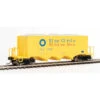 Walthers Proto 920-106018 - 40' Ortner 100-Ton Open Aggregate Hopper Blue Circle Cement (WBCX) 73022 - HO Scale -Woodland Scenics Sale wal920 106018 85174.1672520202