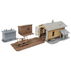 Walthers Trainline 931-909 - Trackside Tool Buildings - HO Scale Kit