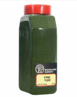 Woodland Scenics #1345 - Green Grass Fine - Shaker 30oz