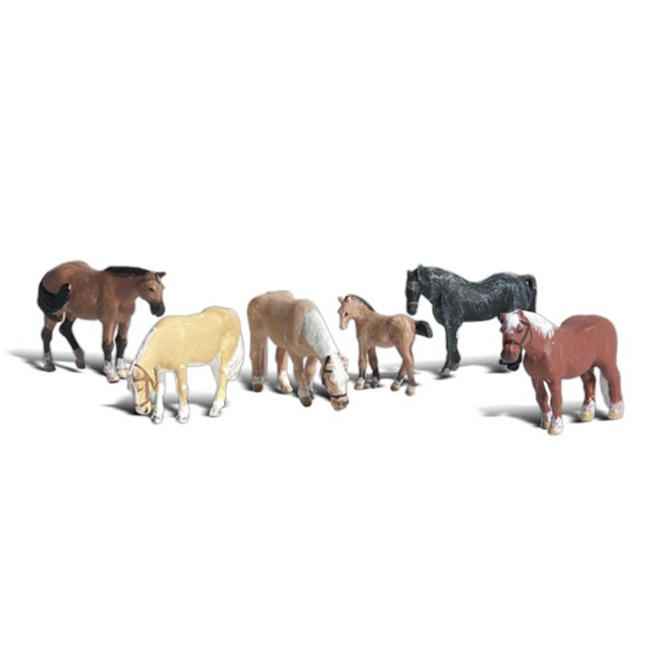 Woodland Scenics #1862 - Farm Horses - HO Scale 3 Woodland Scenics #1862 - Farm Horses - HO Scale