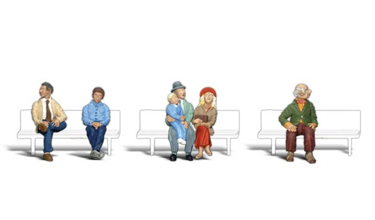 Woodland Scenics #1873 - Passengers - HO Scale 3 Woodland Scenics #1873 - Passengers - HO Scale