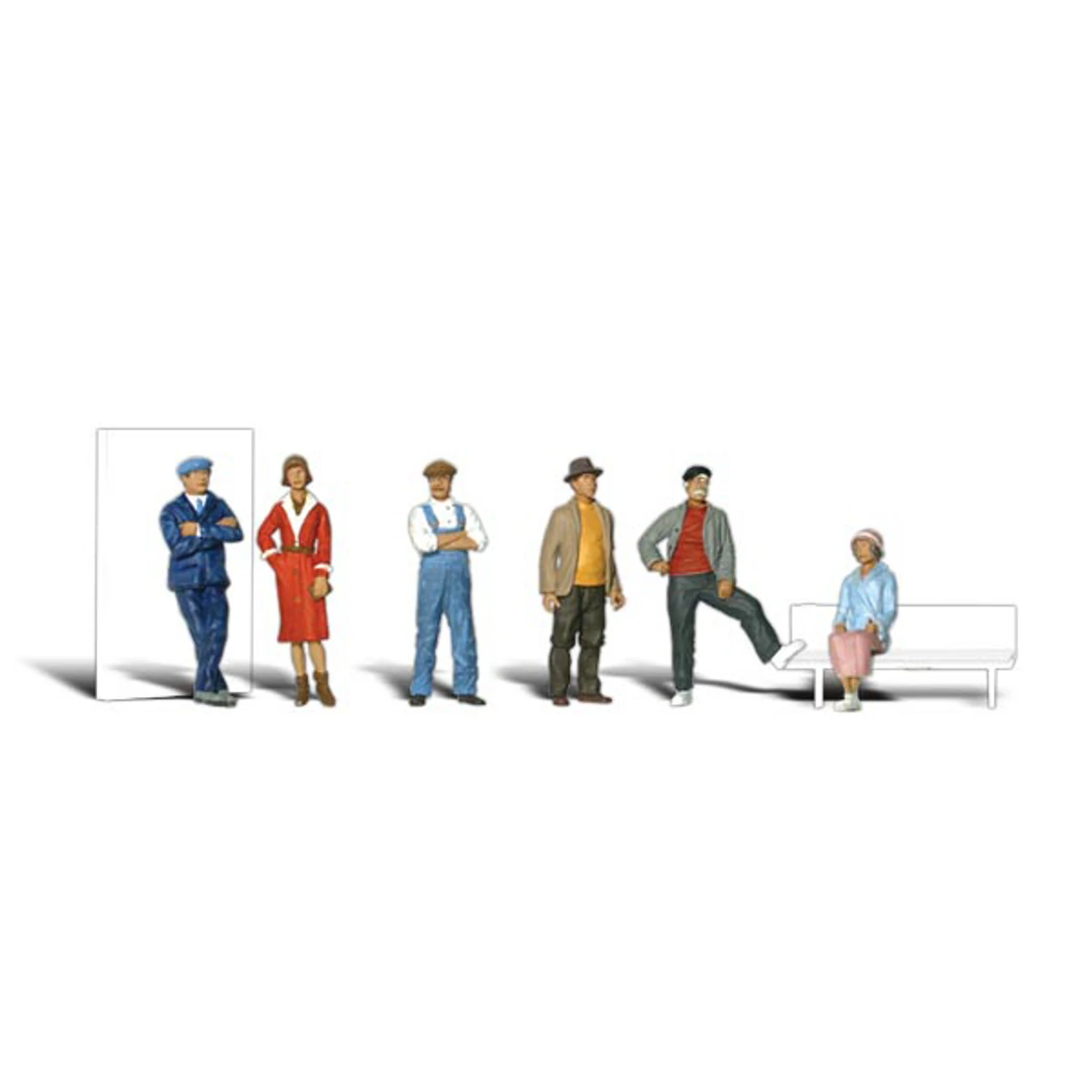 Woodland Scenics #1874 - Casual People - HO Scale 3 Woodland Scenics #1874 - Casual People - HO Scale