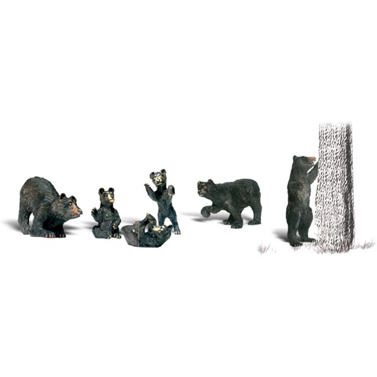 Woodland Scenics #1885 - Black Bears - HO Scale 3 Woodland Scenics #1885 - Black Bears - HO Scale