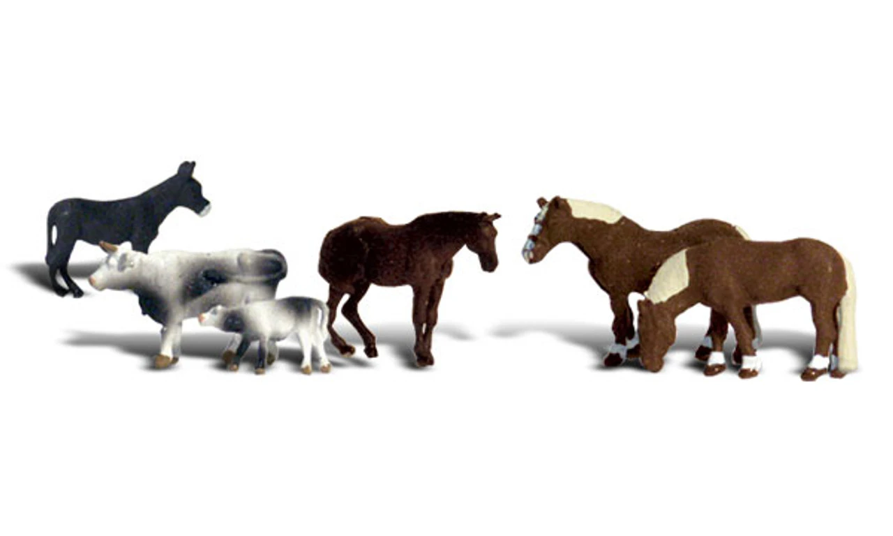 Woodland Scenics #1888 - Farm Animals - HO Scale 3 Woodland Scenics #1888 - Farm Animals - HO Scale