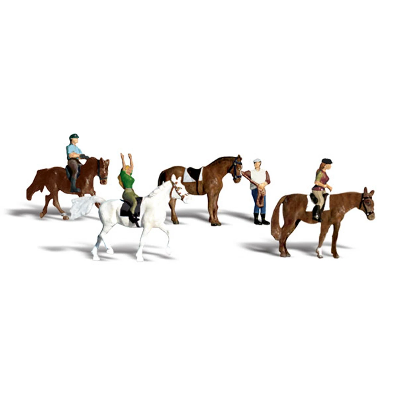 Woodland Scenics #1889 - Horseback Riders - HO Scale 3 Woodland Scenics #1889 - Horseback Riders - HO Scale