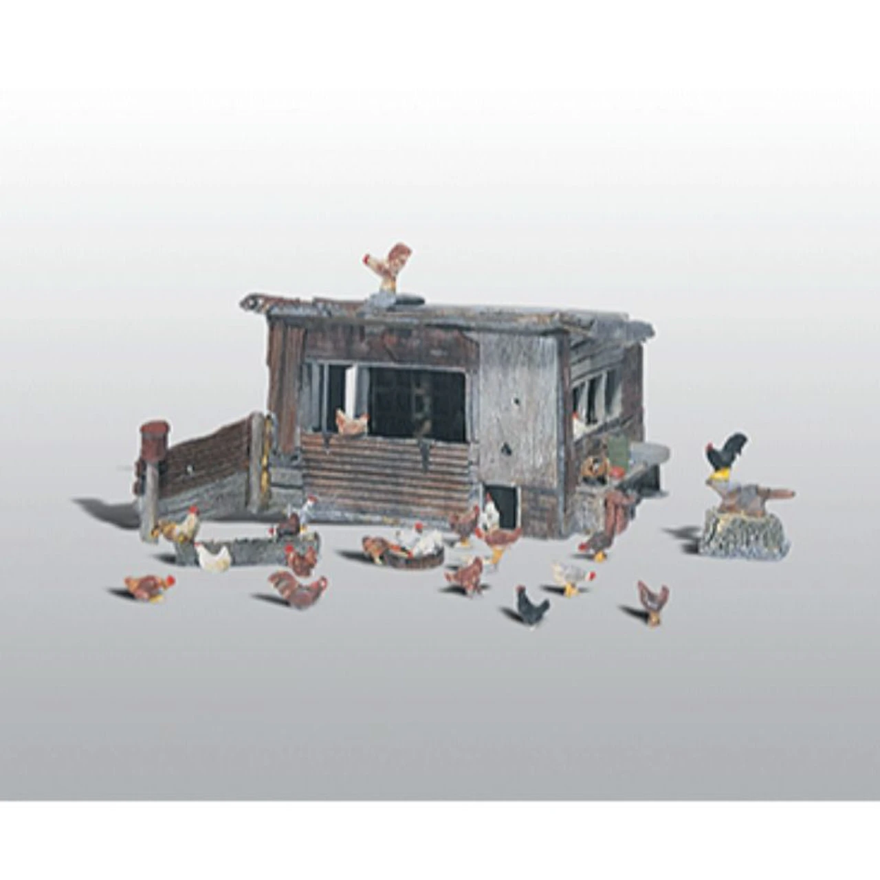 Woodland Scenics 215 - Chicken Coop Kit - HO Scale Kit 3 Woodland Scenics 215 - Chicken Coop Kit - HO Scale Kit