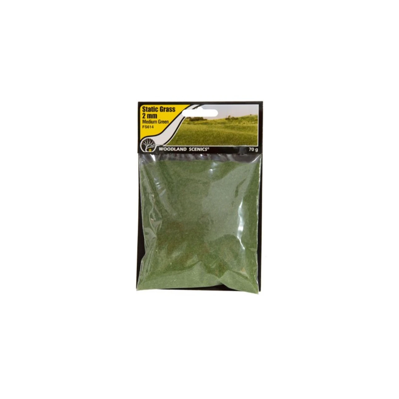 Woodland Scenics 614 - Static Grass Medium Green 2mm 3 Woodland Scenics 614 - Static Grass Medium Green 2mm